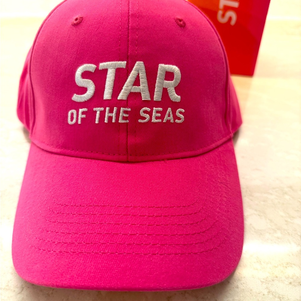 Bright Pink 'Star of the Seas' Cap and Water Bottle